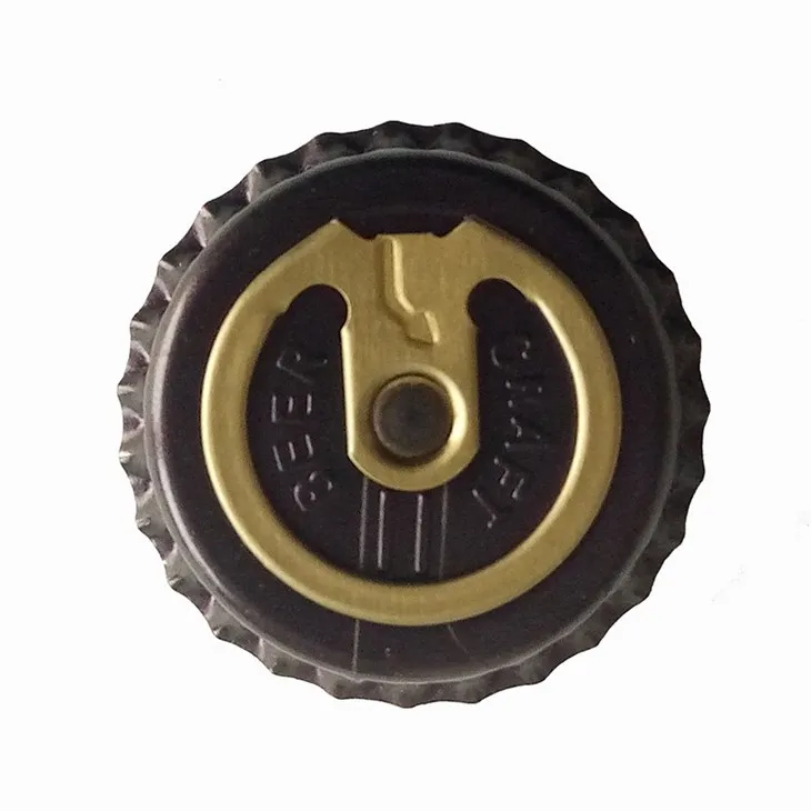 Empty Bottle Glass 330ml Crown Cap Ring Pull Cap Opening
